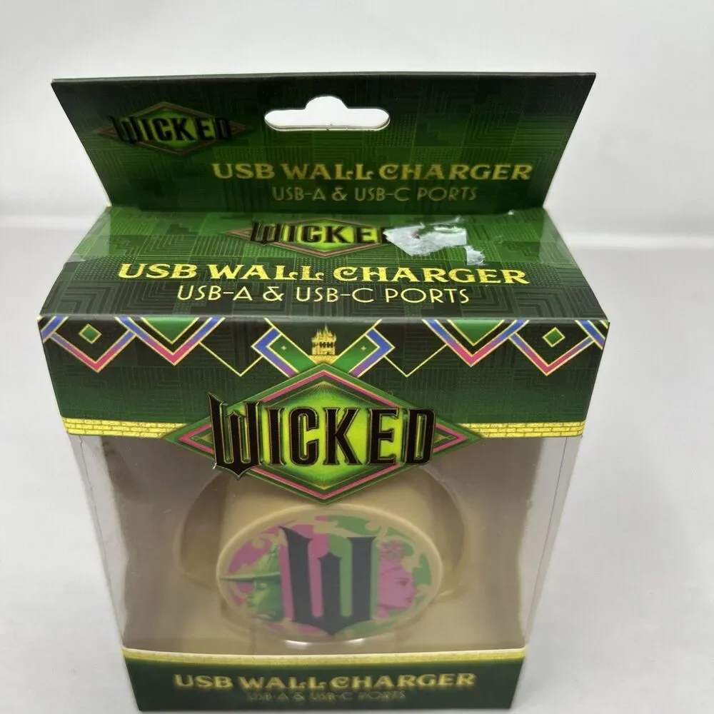 Wicked The Movie USB Wall Charger NEW